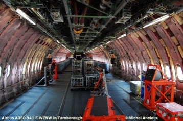 639 Cabin of Airbus A350-941 F-WZNW © Michel Anciaux