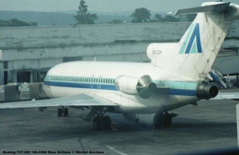 img129 Boeing 727-081 9Q-CDM Blue Airlines © Michel Anciaux