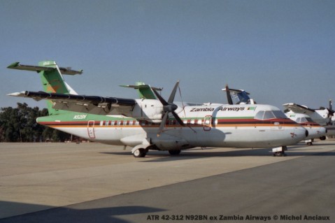 img1174 ATR 42-312 N92BN ex Zambia Airways © Michel Anciaux