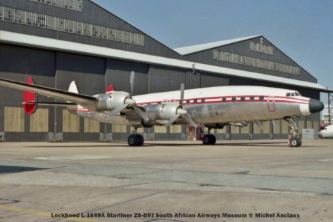 img841 Lockheed L-1649A Starliner ZS-DVJ South African Airways Museum © Michel Anciaux
